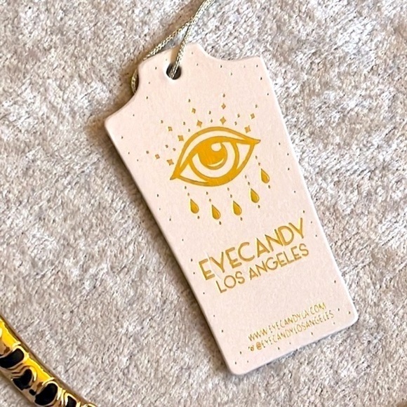 Brand New Eye Candy Gold Tone Crystal Leopard Collar Statement Necklace Jungle - Picture 8 of 15